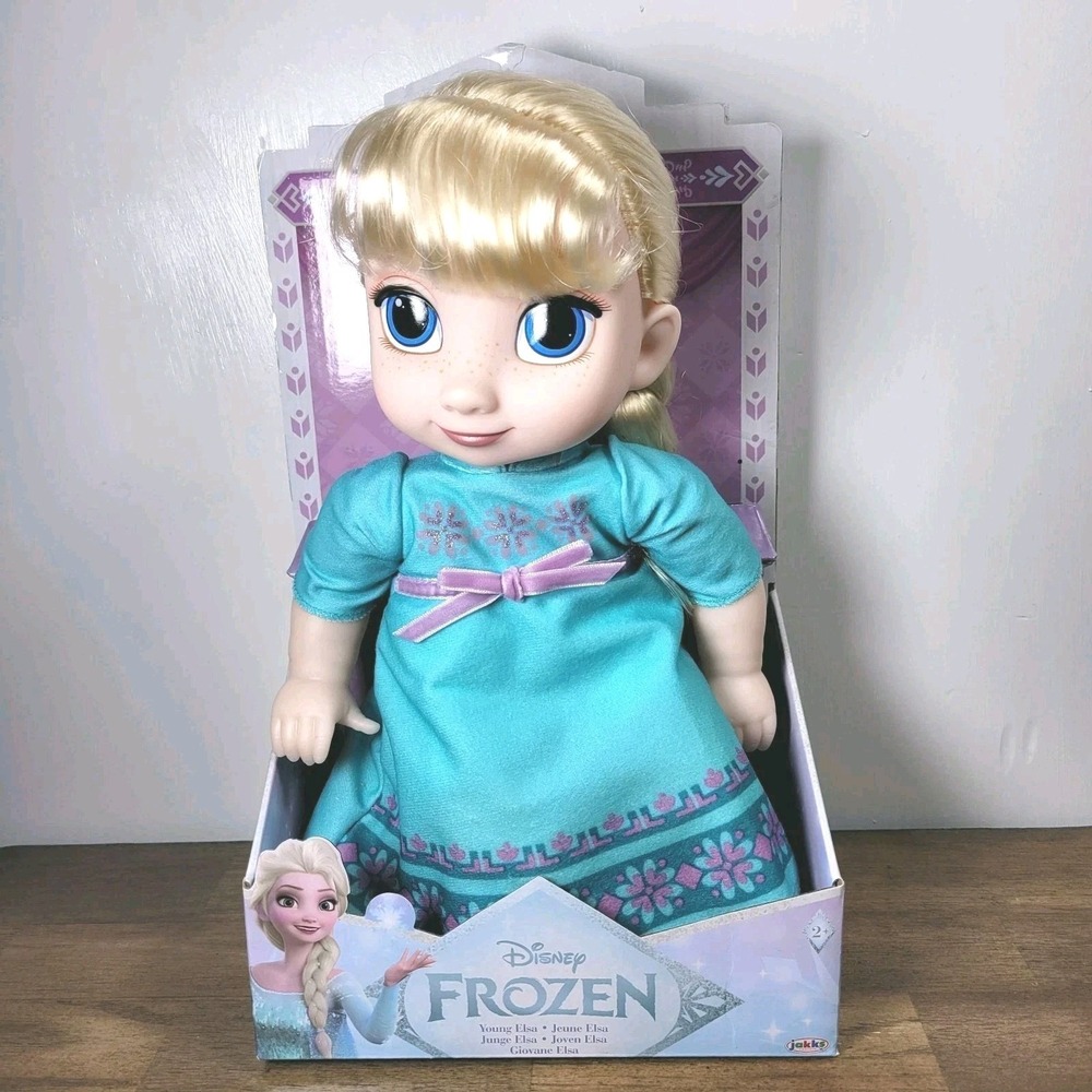 Frozen Young Elsa Doll Jakks Pacific Toddler Disney Princess Soft-Bodied NEW